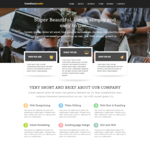 Consultancy Landing Page Template