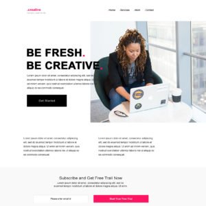 Creative Landing Page Template