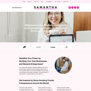 Feminine Motivator Landng Page Template