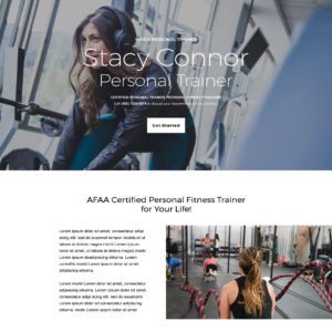 Fitness Trainer and Coach Html Landing Page Template