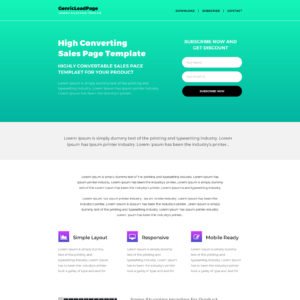 Generic Sales Page Template