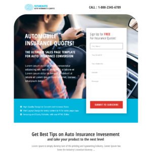 Insurance Sales Page Template