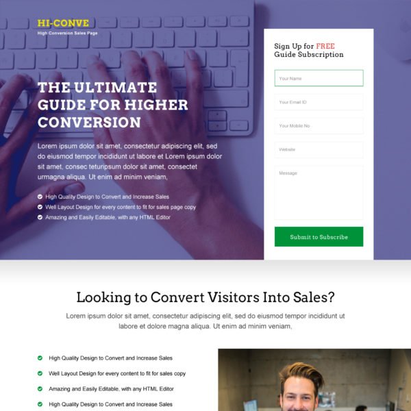 Lead Generation Sales Page