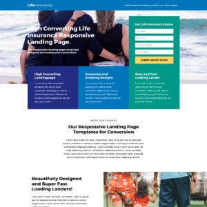 Life Insurance Lanidng Page Template