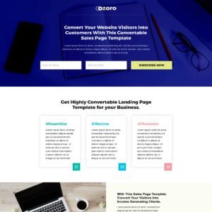 Minimal Sales Page Template