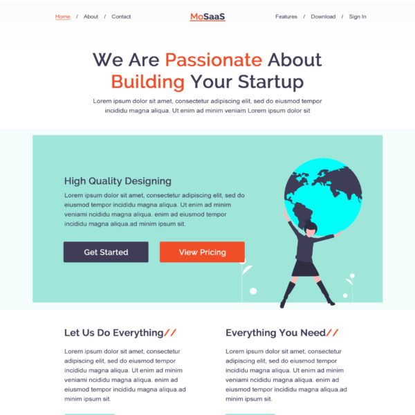 Multipurpose SaaS Landing Page