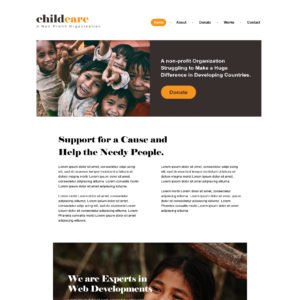 Non Profit Fundraising Html Bootstrap Landing page Template