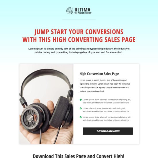 Product Sales Page Templates