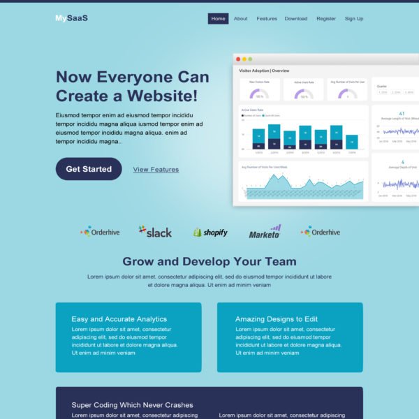 Ready Made Saas Landing Page