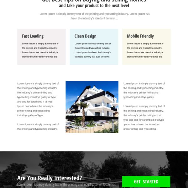 Real Estate Sales Page Template