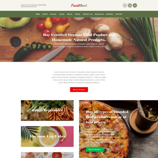 Restaurant & Food Landing Page Template