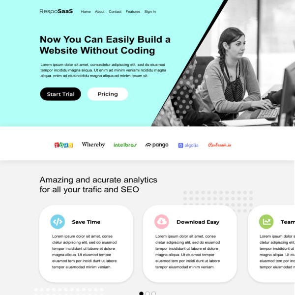 SaaS Website Template
