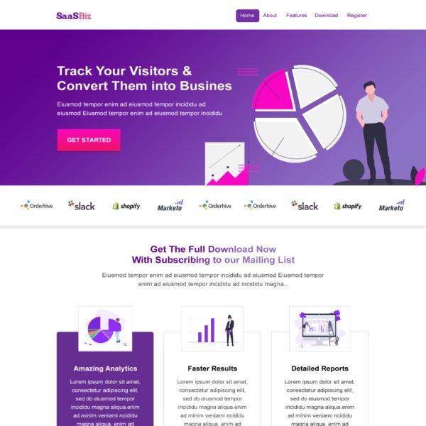 Saas Business Website Template