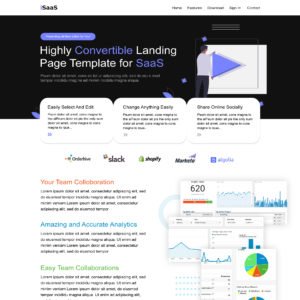 Simple Saas Landing Page
