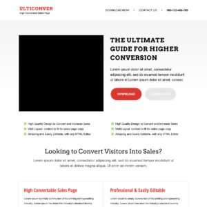 Simple Salee Page Template