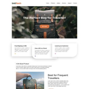 Single Product Landing Page