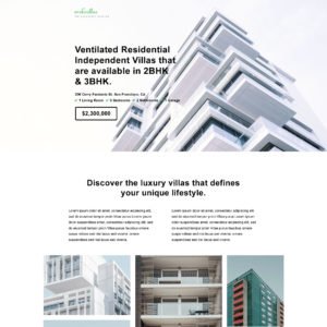 Single Property Real Estate Landing Page Template