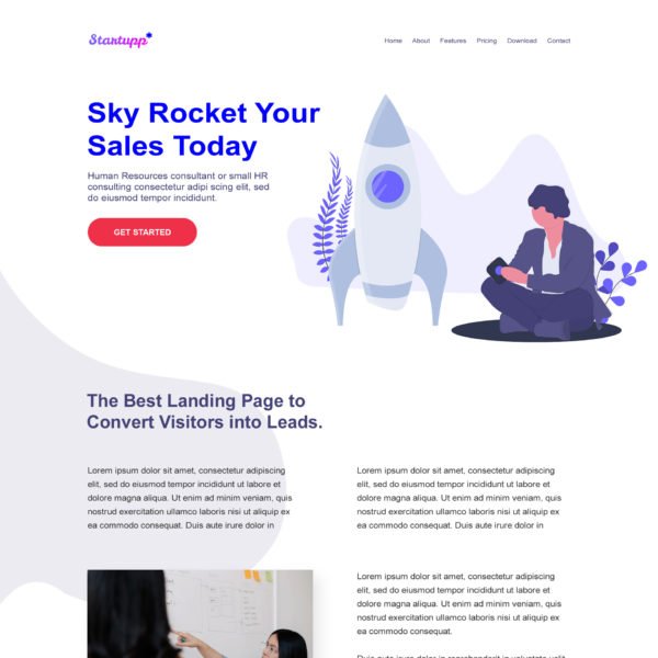 Startup Landing Page