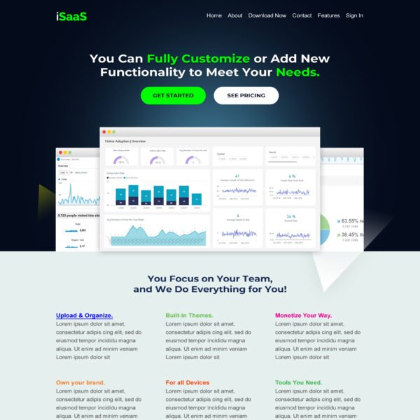 Startup SaaS Landing Page Template