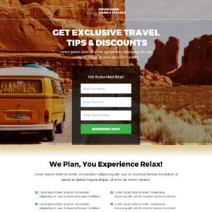 Travel Sales Page Template